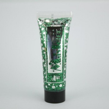 TUBO DE GEL GLITTER 20ml VERDE