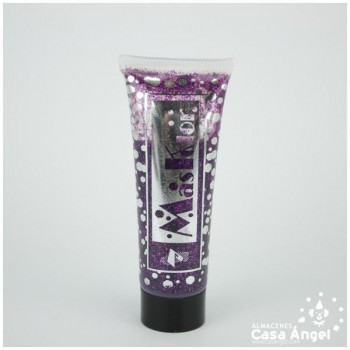 TUBO DE GEL GLITTER 20ml MORADO