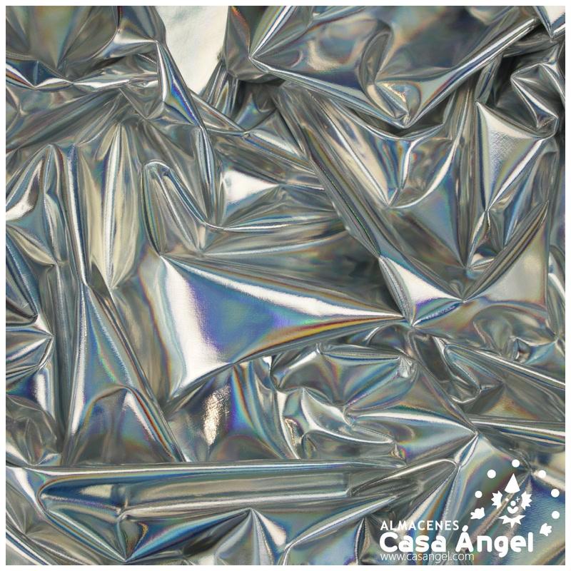 LYCRA FOIL PLATA METALIZADO EXTRA BRILLANTE SERIE KUSURI 150cm