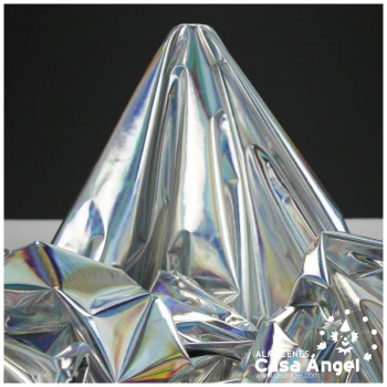 LYCRA FOIL PLATA METALIZADO EXTRA BRILLANTE SERIE KUSURI 150cm