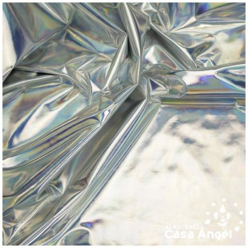 LYCRA FOIL PLATA METALIZADO EXTRA BRILLANTE SERIE KUSURI 150cm