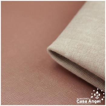 POLIPIEL ROSA METÁLICO TEXTURA FALSO CUERO SERIE NAHK 140cm