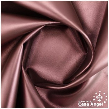 POLIPIEL GRANATE METAL TEXTURA FALSO CUERO SERIE NAHK 140cm
