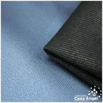 POLIPIEL AZUL METÁLICO TEXTURA FALSO CUERO SERIE NAHK 140cm