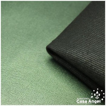 POLIPIEL VERDE METAL TEXTURA FALSO CUERO SERIE NAHK 140cm