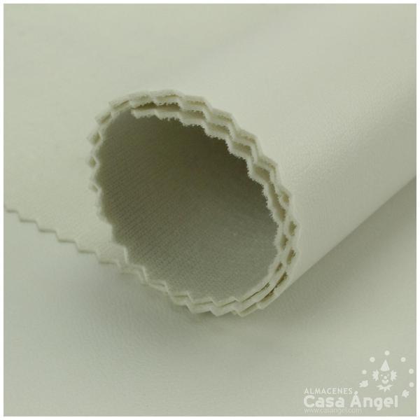 POLIPIEL BLANCO TEXTURA FALSO CUERO 140cm