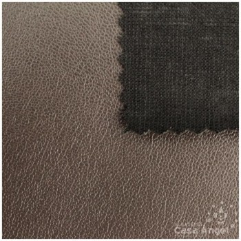 POLIPIEL MARRÓN TEXTURA FALSO CUERO 140cm