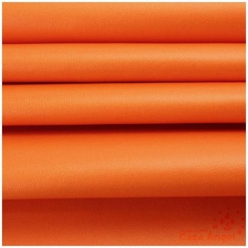 POLIPIEL NARANJA TEXTURA FALSO CUERO 140cm