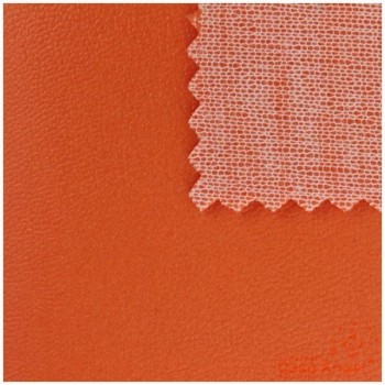 POLIPIEL NARANJA TEXTURA FALSO CUERO 140cm