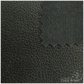 POLIPIEL NEGRO TEXTURA FALSO CUERO 140cm