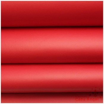 POLIPIEL ROJA TEXTURA FALSO CUERO 140cm