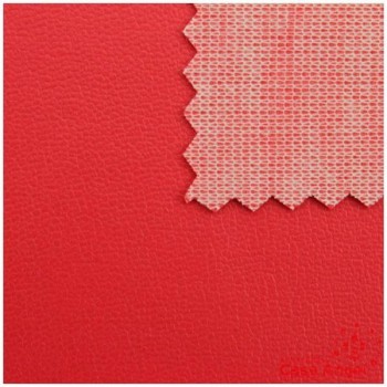POLIPIEL ROJA TEXTURA FALSO CUERO 140cm
