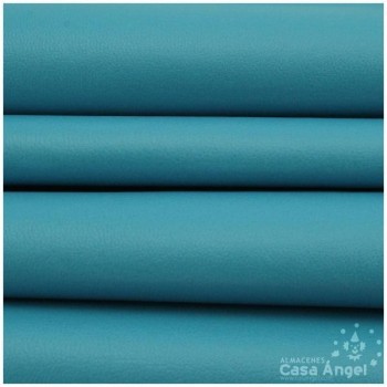 POLIPIEL TURQUESA TEXTURA FALSO CUERO 140cm