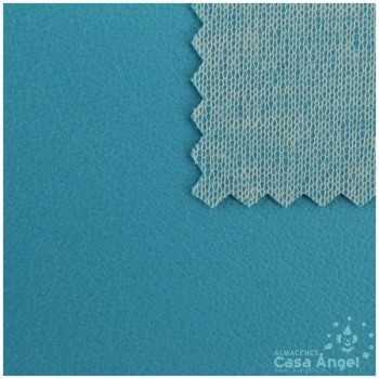 POLIPIEL TURQUESA TEXTURA FALSO CUERO 140cm