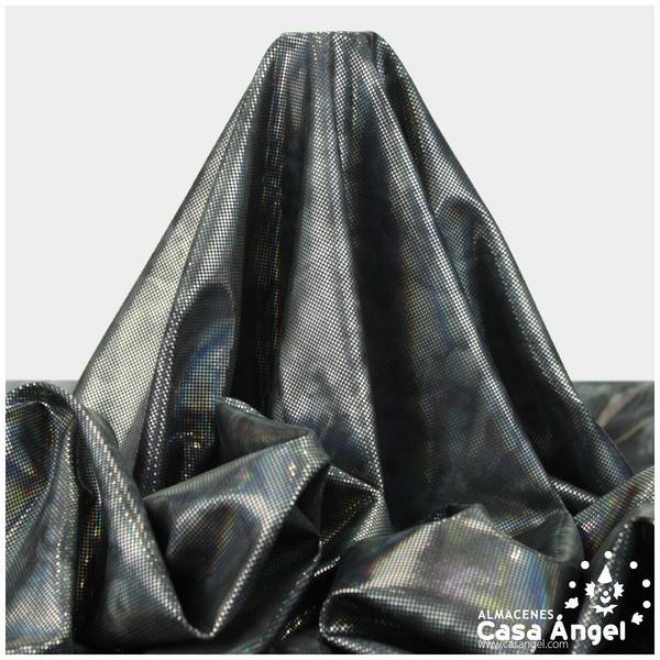 LYCRA DEGRADÉ DE TONOS NEGRO Y BRILLOS DE FOIL SERIE REKKA 150cm