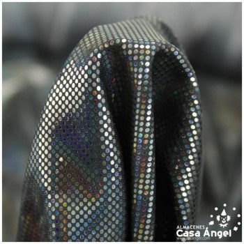 LYCRA DEGRADÉ DE TONOS NEGRO Y BRILLOS DE FOIL SERIE REKKA 150cm