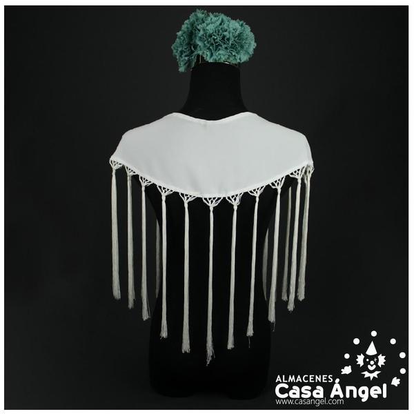 MANTÓN DE PICO COLOR BLANCO ADULTO