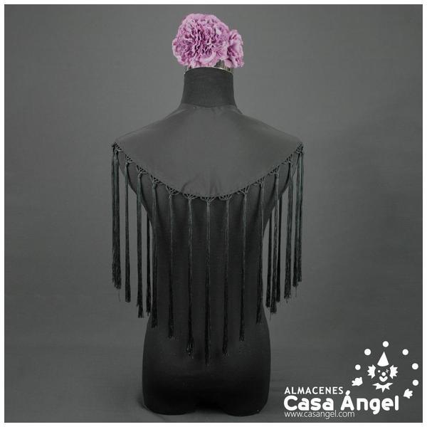 MANTÓN DE PICO COLOR NEGRO ADULTO
