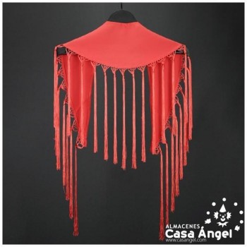 MANTÓN DE PICO COLOR ROJO ADULTO