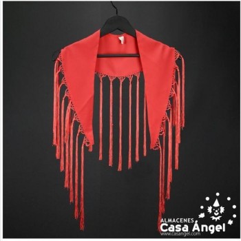 MANTÓN DE PICO COLOR ROJO ADULTO