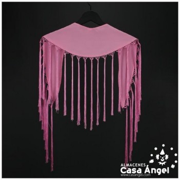 MANTÓN DE PICO COLOR ROSA BEBÉ ADULTO