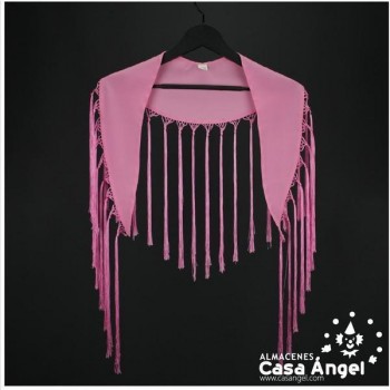 MANTÓN DE PICO COLOR ROSA BEBÉ ADULTO