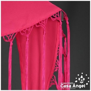MANTÓN DE PICO COLOR FUCSIA ADULTO