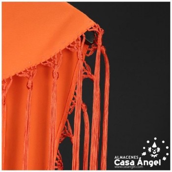 MANTÓN DE PICO COLOR NARANJA ADULTO