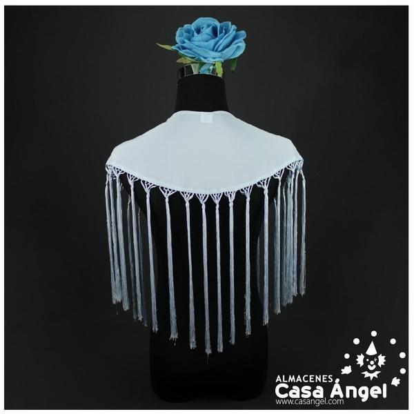 MANTÓN DE PICO COLOR CELESTE ADULTO