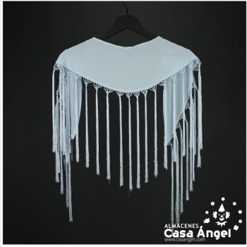 MANTÓN DE PICO COLOR CELESTE ADULTO