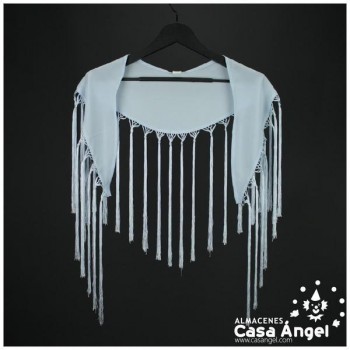 MANTÓN DE PICO COLOR CELESTE ADULTO
