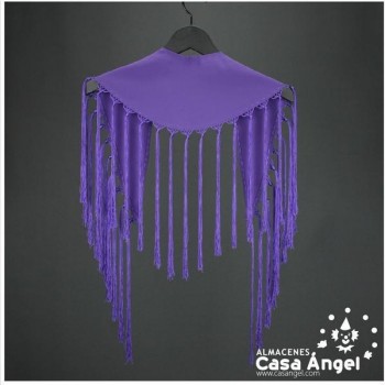MANTÓN DE PICO COLOR MORADO ADULTO