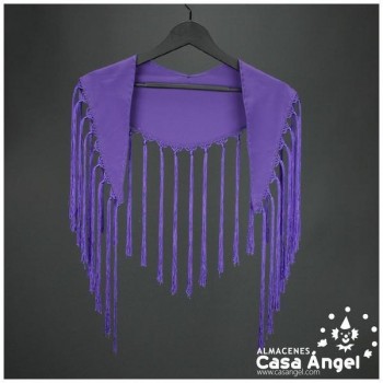 MANTÓN DE PICO COLOR MORADO ADULTO