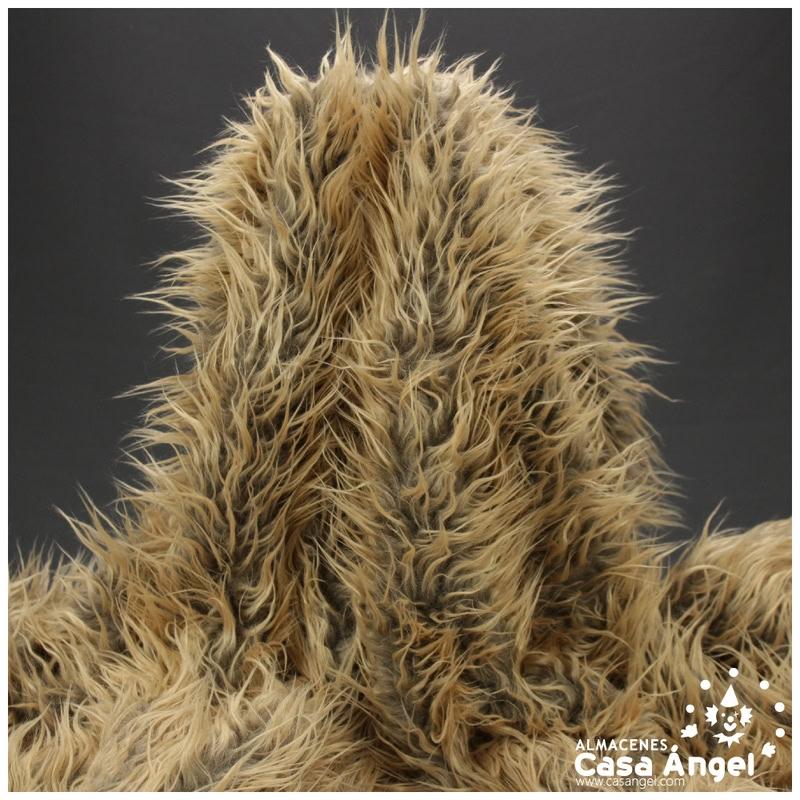 TEJIDO DE PELO MARRÓN SERIE YORKY 150cm