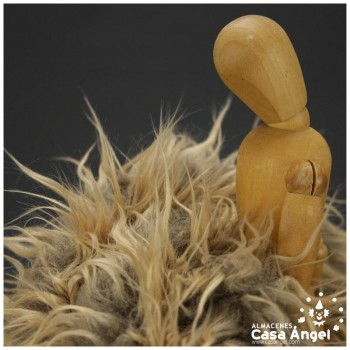 TEJIDO DE PELO MARRÓN SERIE YORKY 150cm