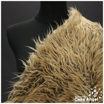 TEJIDO DE PELO MARRÓN SERIE YORKY 150cm