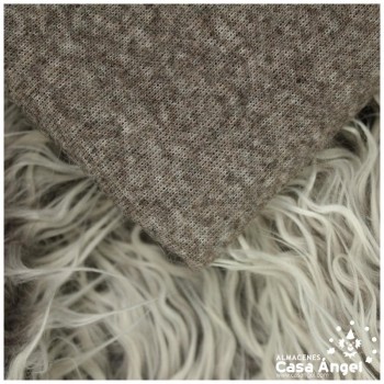 TEJIDO DE PELO GRIS CENIZO SERIE YORKY 150cm