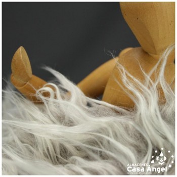 TEJIDO DE PELO GRIS CENIZO SERIE YORKY 150cm