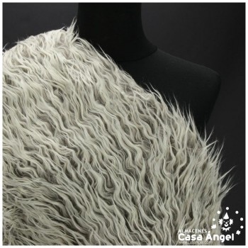 TEJIDO DE PELO GRIS CENIZO SERIE YORKY 150cm