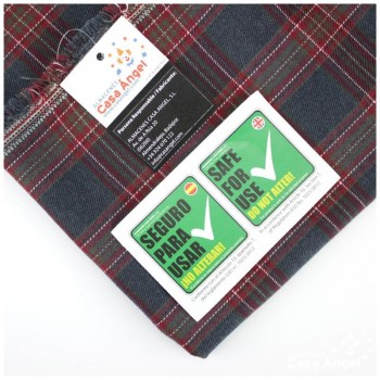 SARGA DE CUADRO ESCOCÉS SERIE SCOTCH GRANA 150cm