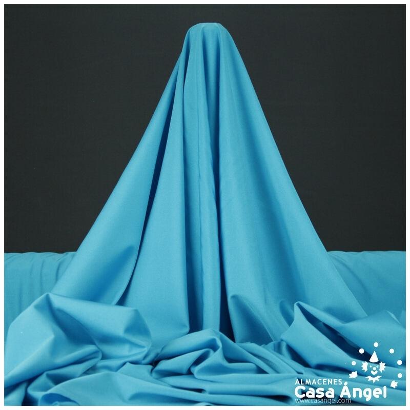 LYCRA TURQUESA LISA DE POLIÉSTER SERIE TOSHI 150cm