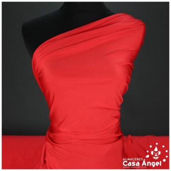 LYCRA ROJA LISA DE POLIÉSTER SERIE TOSHI 150cm