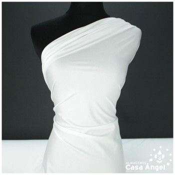 LYCRA BLANCA LISA DE POLIÉSTER SERIE TOSHI 150cm