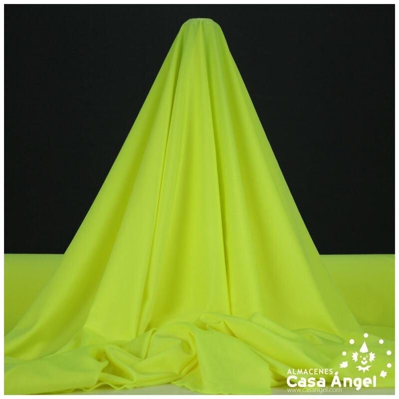 LYCRA AMARILLO FLÚOR LISA DE POLIÉSTER SERIE TOSHI 150cm