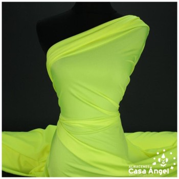 LYCRA AMARILLO FLÚOR LISA DE POLIÉSTER SERIE TOSHI 150cm