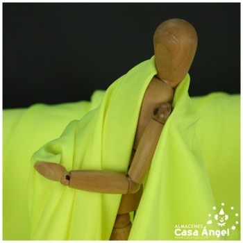 LYCRA AMARILLO FLÚOR LISA DE POLIÉSTER SERIE TOSHI 150cm
