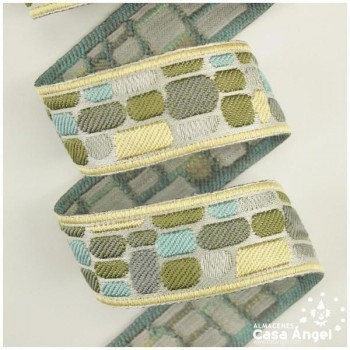 CINTAS JACQUARD TAPACOSTURAS EMPEDRADO GRECA 35mm