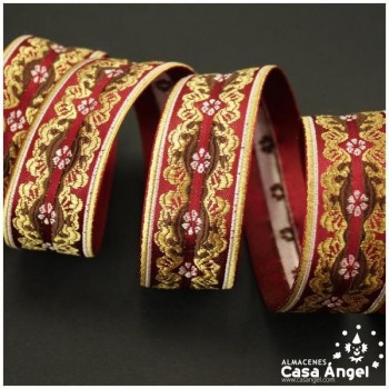 CINTA JACQUARD TAPACOSTURAS CON MOTIVO BARROCO 30mm