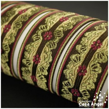 CINTA JACQUARD TAPACOSTURAS CON MOTIVO BARROCO 30mm