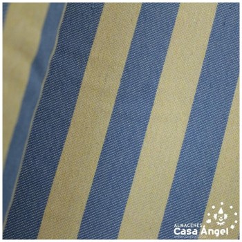 LONETA ASARGADA DE RAYAS AZUL Y BEIGE SERIE MIKONOS 280cm